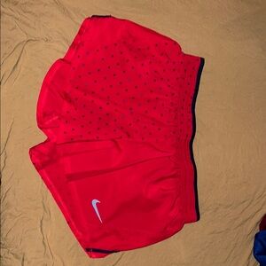 Nike Red Shorts with Blue Stars